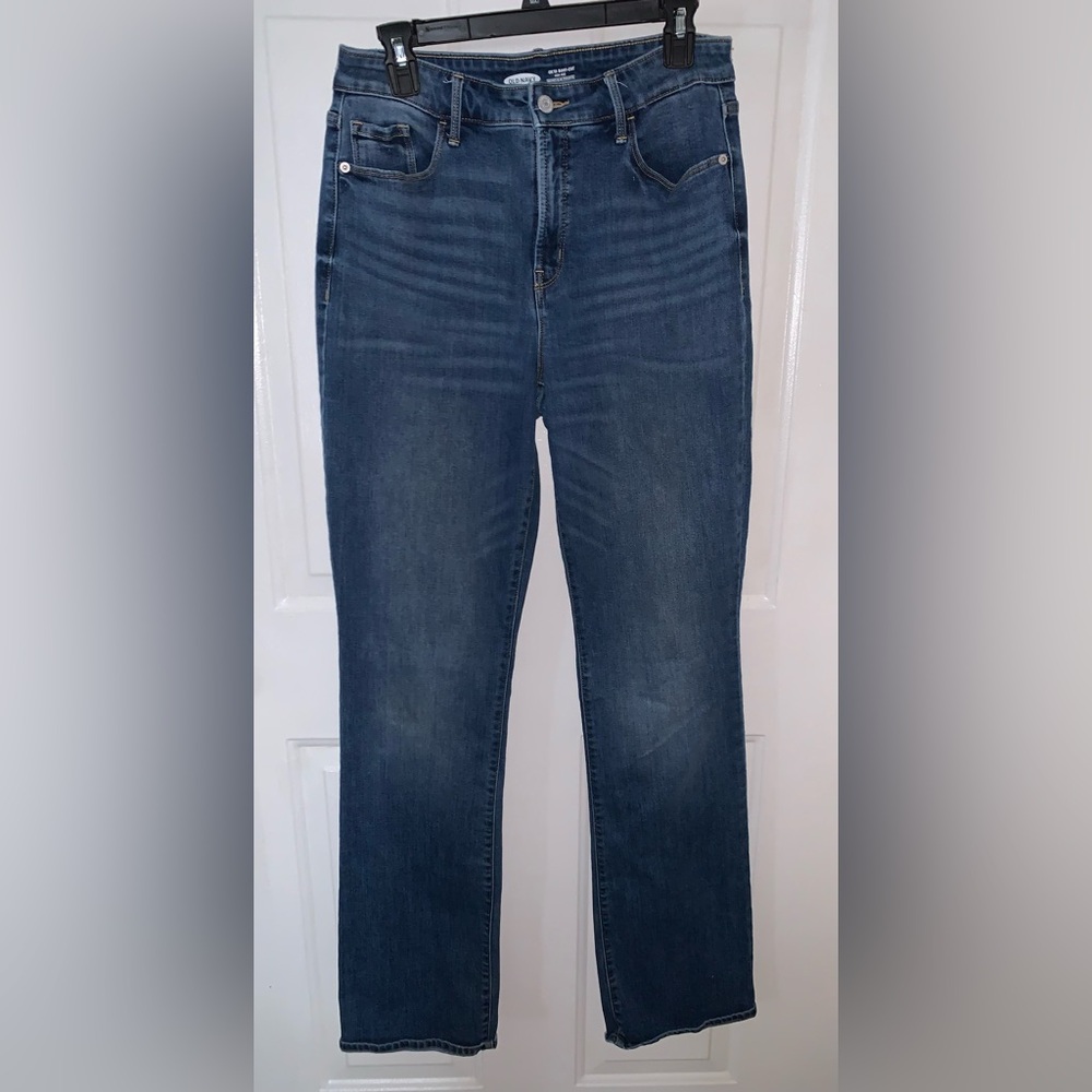Old Navy Blue Straight Leg Jeans